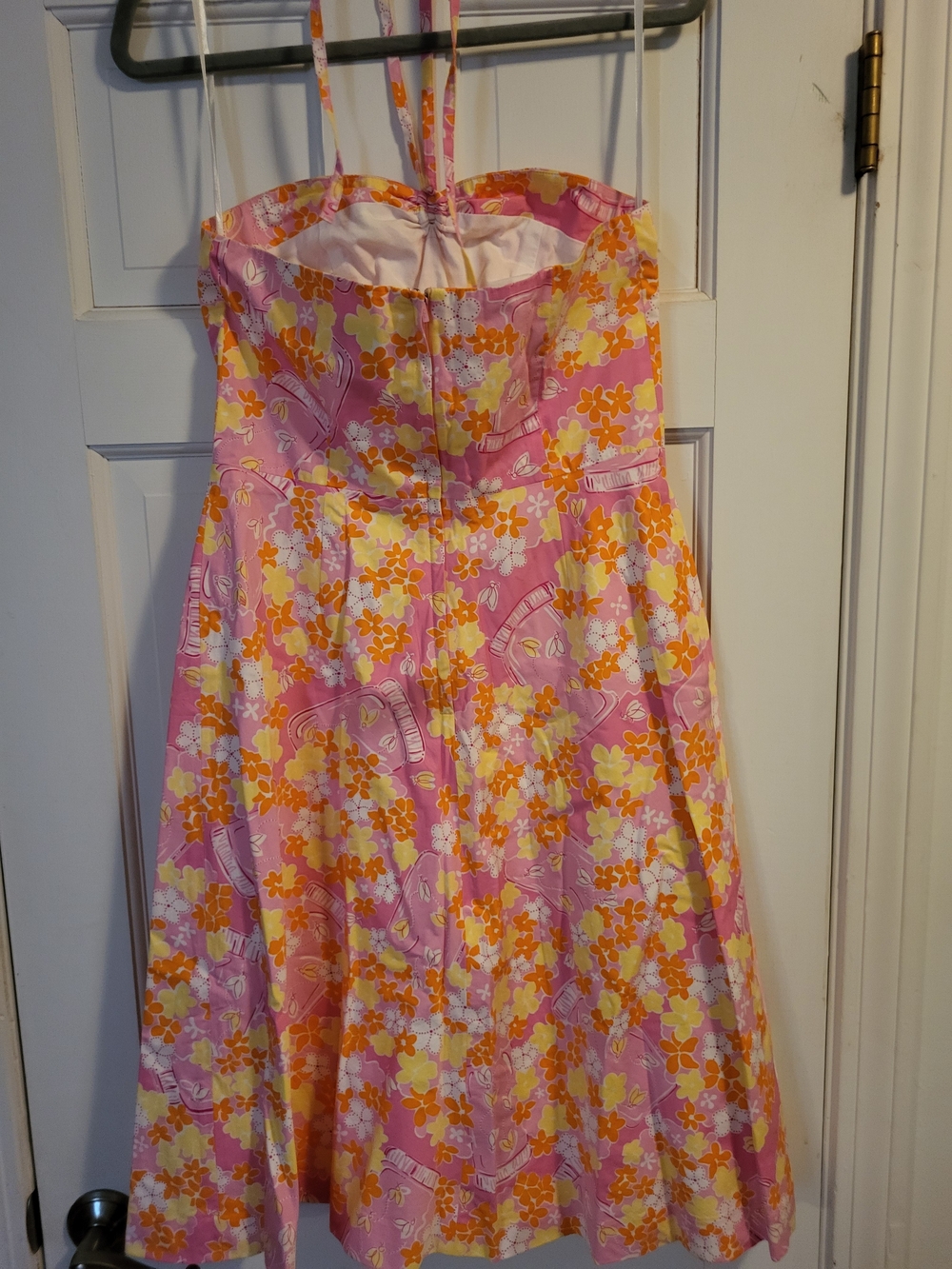 Lilly Pulitzer Pink Floral Halter Mini Dress - Picture 5 of 7